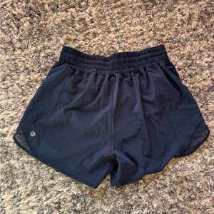 lululemon high rise navy shorts